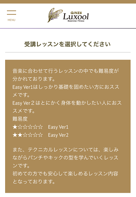 ラグール銀座体験レッスンキックボクシング ラグール銀座体験レッスンキックボクシング